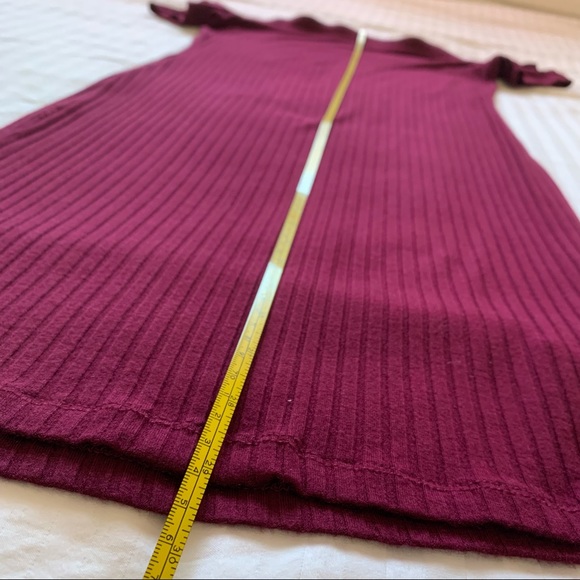 💜 Plum Off-The-Shoulder Bodycon Dress - Picture 2 of 7